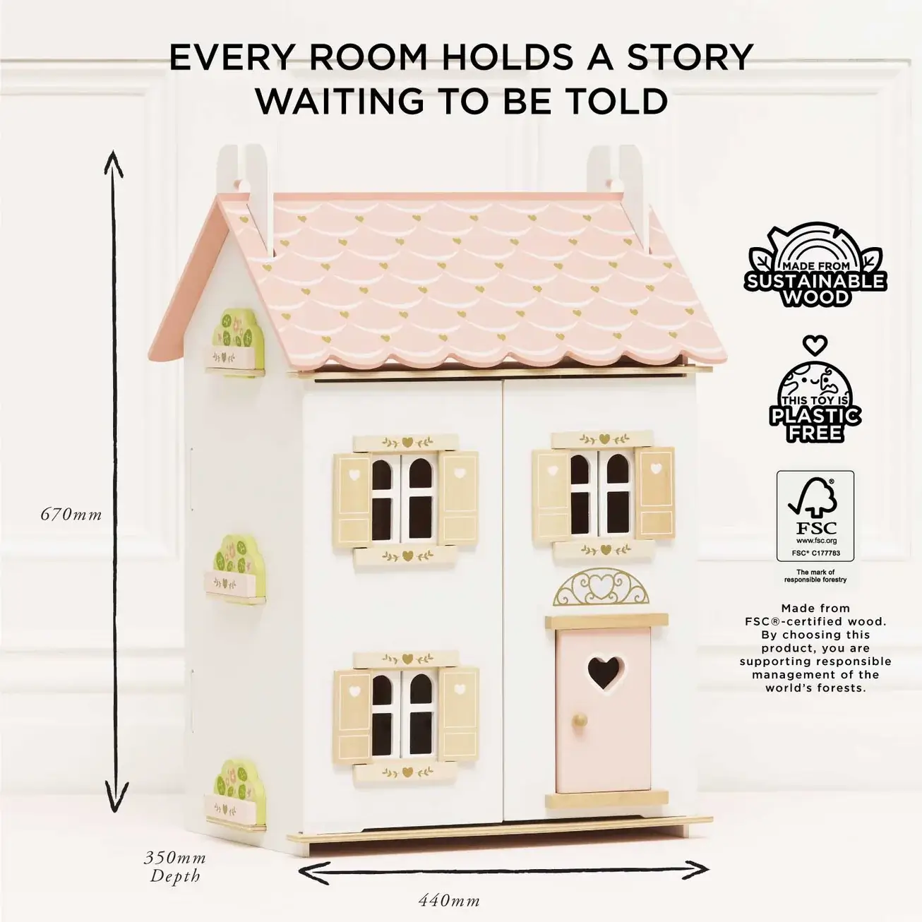 Le Van, Roseheart Wooden Dolls House - Image 5