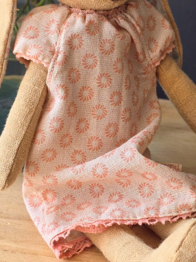 Maileg, Nightgown Pink Floral (Size 1) - Image 3