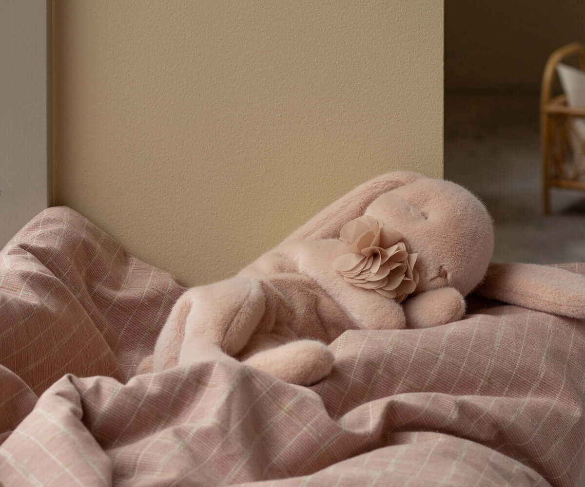 Maileg, Sleeping Bunny Plush, Small - Powder - Image 8