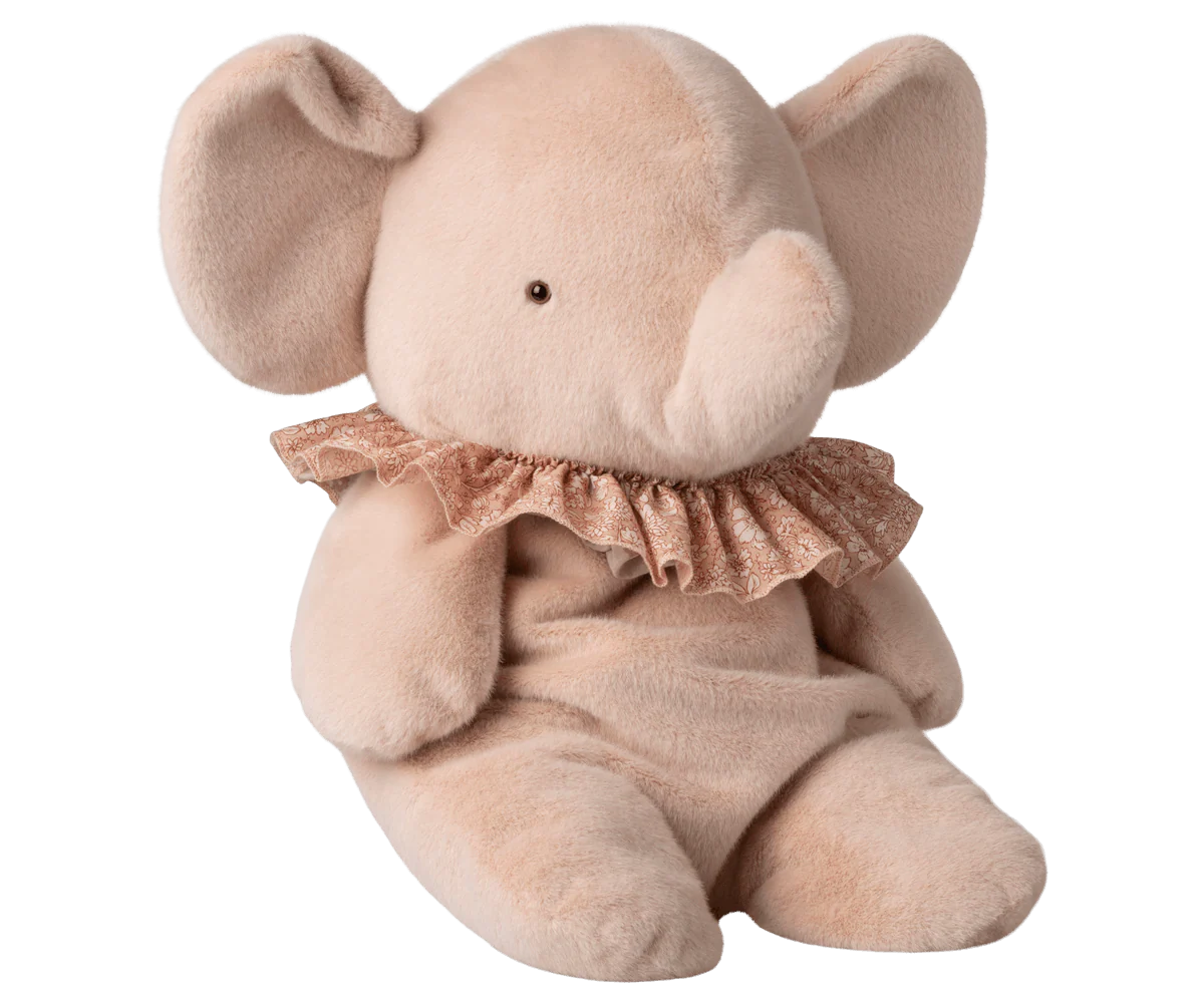 Maileg, Elephant Plush, Big - Powder - Image 6