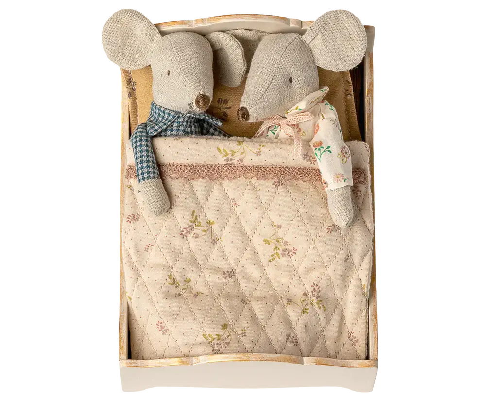 Maileg, Bed, Mouse - Off White - Image 15