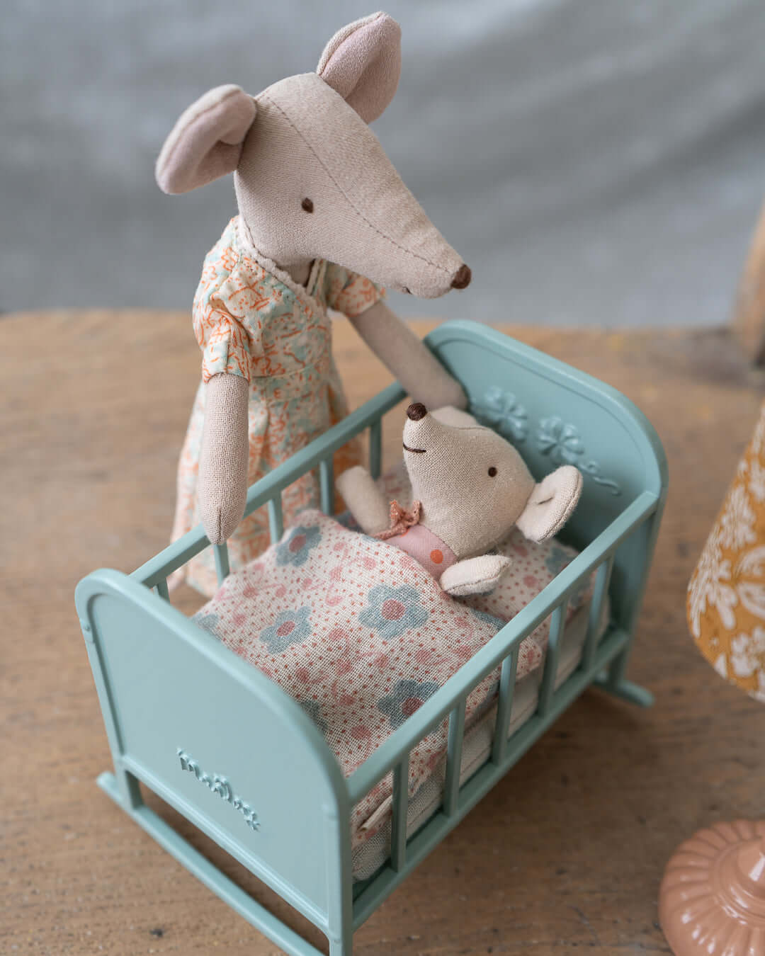 Maileg, Cradle, MY - Blue Mint - Image 4