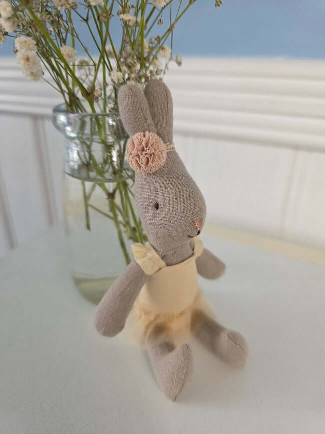 Maileg, Micro Rabbit in White Ballerina Outfit - Image 8