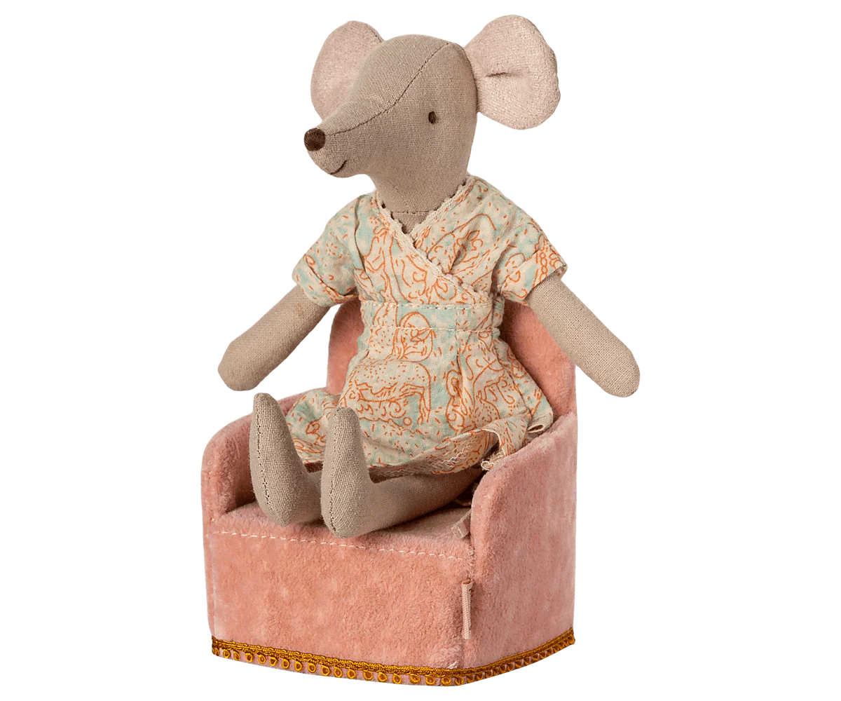 Maileg, Folding Chair, Mouse - Rose - Image 8