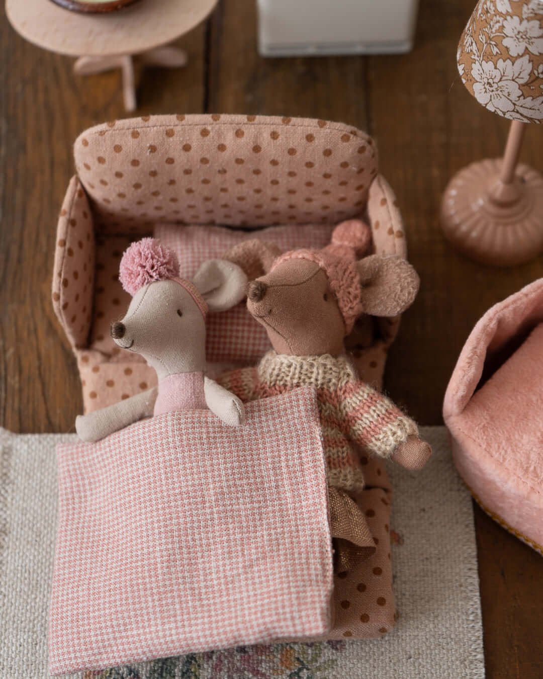 Maileg, Sofa Bed, Mouse - Dots - Image 3