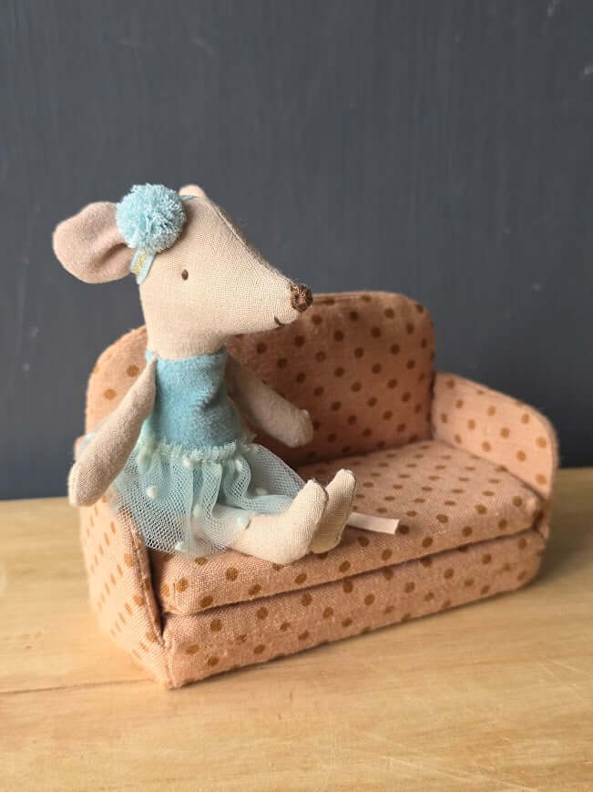 Maileg, Sofa Bed, Mouse - Dots - Image 5
