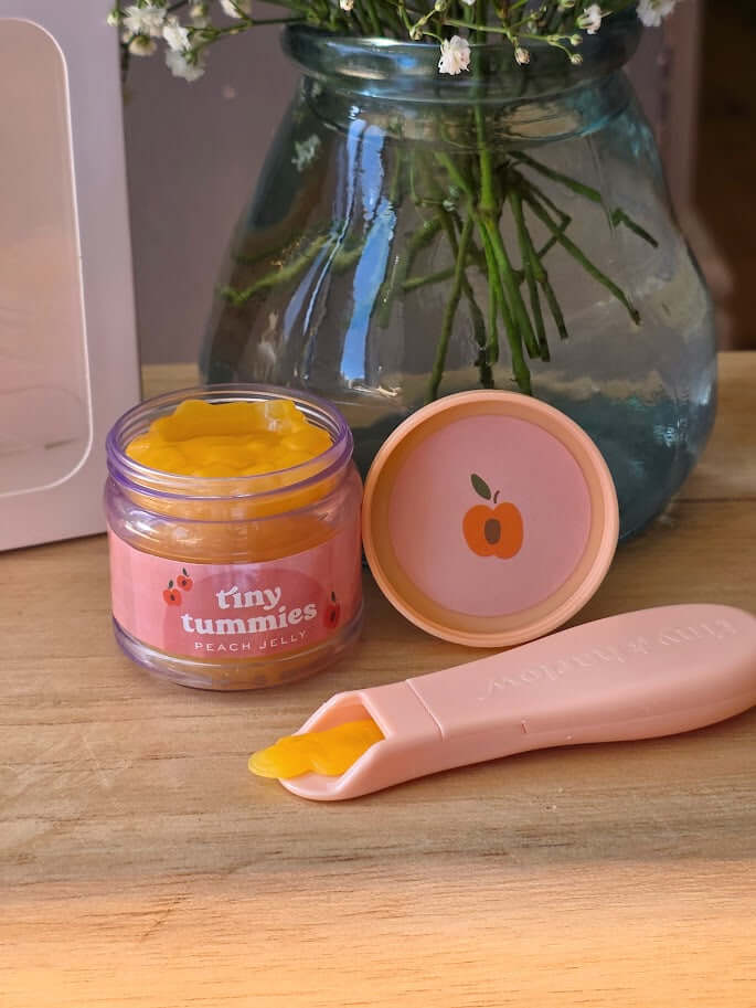 Tiny Harlow, Tiny Tummies Peach Jelly Jar and Spoon Set - Image 4